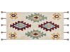 Teppich Baumwolle mehrfarbig 80 x 150 cm geometrisches Muster DUZCE_839434