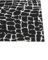 Teppich schwarz / weiss 200 x 300 cm abstraktes Muster Kurzflor PUNGE_883839