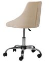 Velvet Desk Chair Beige PARRISH_732466