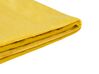 Bettrahmenbezug für FITOU Samtstoff gelb 180 x 200 cm_777151