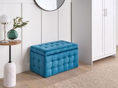 Rahi sametti säilytystila tummansininen 72 x 42 cm MICHIGAN Rahi sametti säilytystila tummansininen 72 x 42 cm MICHIGAN