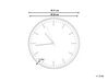Reloj de pared gris claro/madera clara ø 31 cm GORDOLA_798199