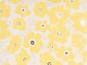 Conjunto de 2 almofadas decorativas em veludo creme e amarelo 45 x 45 cm TRITELEIA _857874