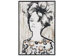 Canvas-taulu musta/ruskea 63 x 93 cm NICOSIA