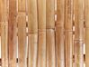 Chaise longue en bambou bois clair et blanc cassé LIGURE_838030
