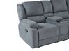 Sofá de canto reclinável manual em tecido cinzento escuro ROKKE_799625