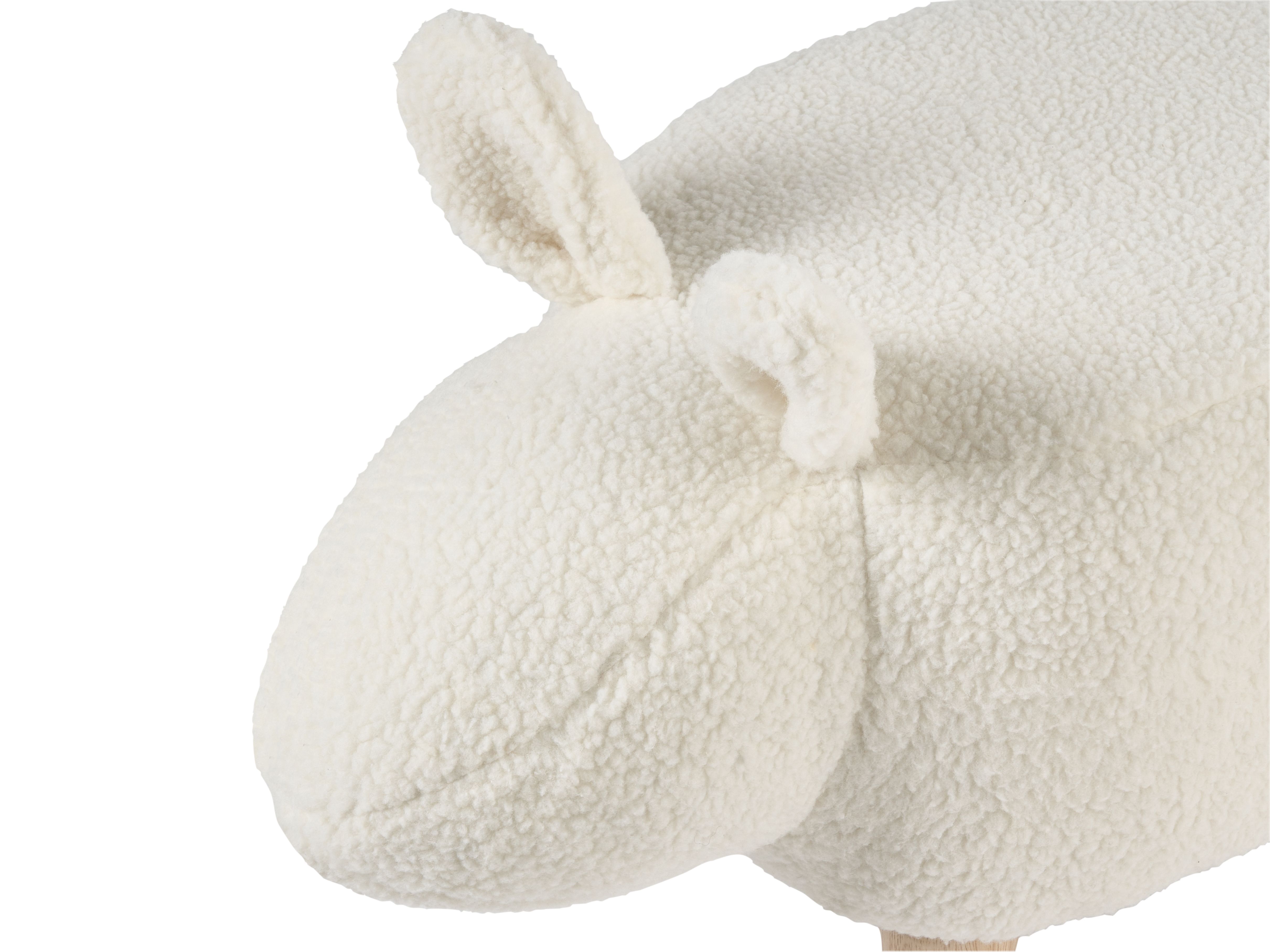 Pufa zwierzak biała BUNNY