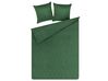 Sada embosovaného přehozu na postel s polštáři 140 x 210 cm zelená BABAK_821842