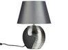 Tafellamp porselein zwart/zilver ESLA_877540