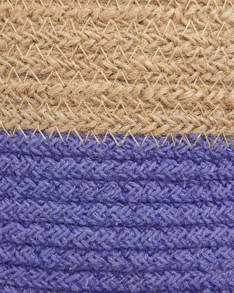 2 Paniers En Toile De Jute Avec Fleurs Et Perles - Décoration Mariage Rustique Vintage