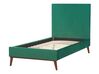 Łóżko welurowe 90 x 200 cm zielone BAYONNE_901194