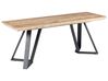 Dining Bench Light Wood and Black UPTON_851025