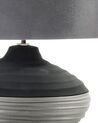 Tischlampe grau 42 cm Trommelform LIMA_184679