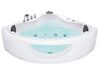 Whirlpool Corner Bath with LED 2050 x 1460 mm White TOCOA_856780