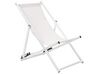 Skladacia plážová stolička biela LOCRI_745399