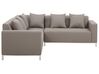 Conjunto de muebles de jardín modular gris/beige derecho BELIZE_833568