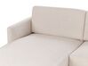 Right Hand 2 Seater Fabric Corner Sofa Beige BREDA_876047
