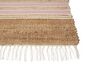 Jute Area Rug 160 x 230 cm Beige and Pastel Pink MIRZA_847330