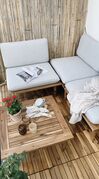 4 Seater Acacia Wood Garden Sofa Set Grey FRASCATI_804609