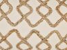 Coussin décoratif avec motif géométrique en coton 30 x 50 cm beige INCANA_843091