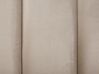 Cama de casal com arrumação em veludo taupe 180 x 200 cm SEZANNE_916900