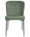 Set of 2 Fabric Chairs Green ADA_867435