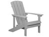 Zahradní židle s podnožkou světle šedá ADIRONDACK_809522