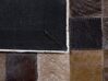 Kožený koberec 160 x 230 cm hnedá/béžová OKCULU_743071