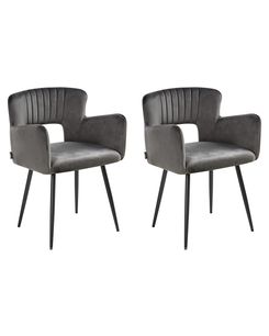 Tuoli sametti tummanharmaa 2 kpl SANILAC Tuoli sametti tummanharmaa 2 kpl SANILAC
