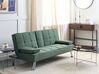 Háromszemélyes zöld kárpitozott kanapéágy RONNE_898202