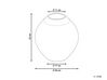 Dekovase Keramik weiss 33 cm LAURI_735906