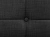 Cama de solteiro eletricamente ajustável em tecido cinzento escuro 90 x 200 cm DUKE_734402