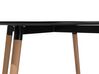 Mesa de comedor negro/madera clara ⌀ 120 cm BOVIO_713266