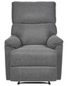 Fabric Recliner Chair Grey EVERTON_884491