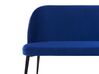 2 Seater Velvet Kitchen Sofa Navy Blue OSBY_793331