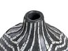 Dekoratívna terakotová váza 35 cm čierna/biela KUALU_849673