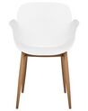 Set of 2 Dining Chairs White ABILENE_884590