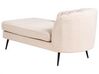Right Hand Boucle Chaise Lounge Light Beige ALLIER_879213
