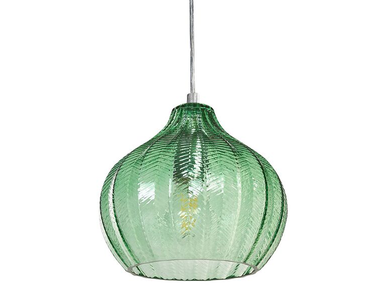 Hanglamp glas groen KEILA _867367