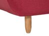 Left Hand Modular Fabric Corner Sofa Bed Red ALSTEN_799174