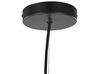 15 Light Metal Pendant Lamp Black BALAGAS_818283