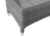 PE Rattan Garden Daybed with Coffee Table Grey SYLT LUX_679684