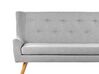 2 Seater Fabric Kitchen Sofa Light Grey SKIBBY_793473