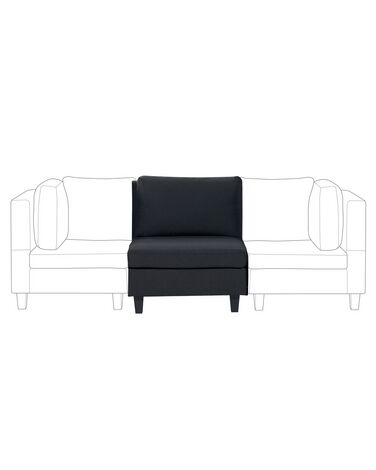 Fabric 1-Seat Section Black UNSTAD