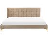 Bed fluweel taupe 180 x 200 cm LIMOUX_867204