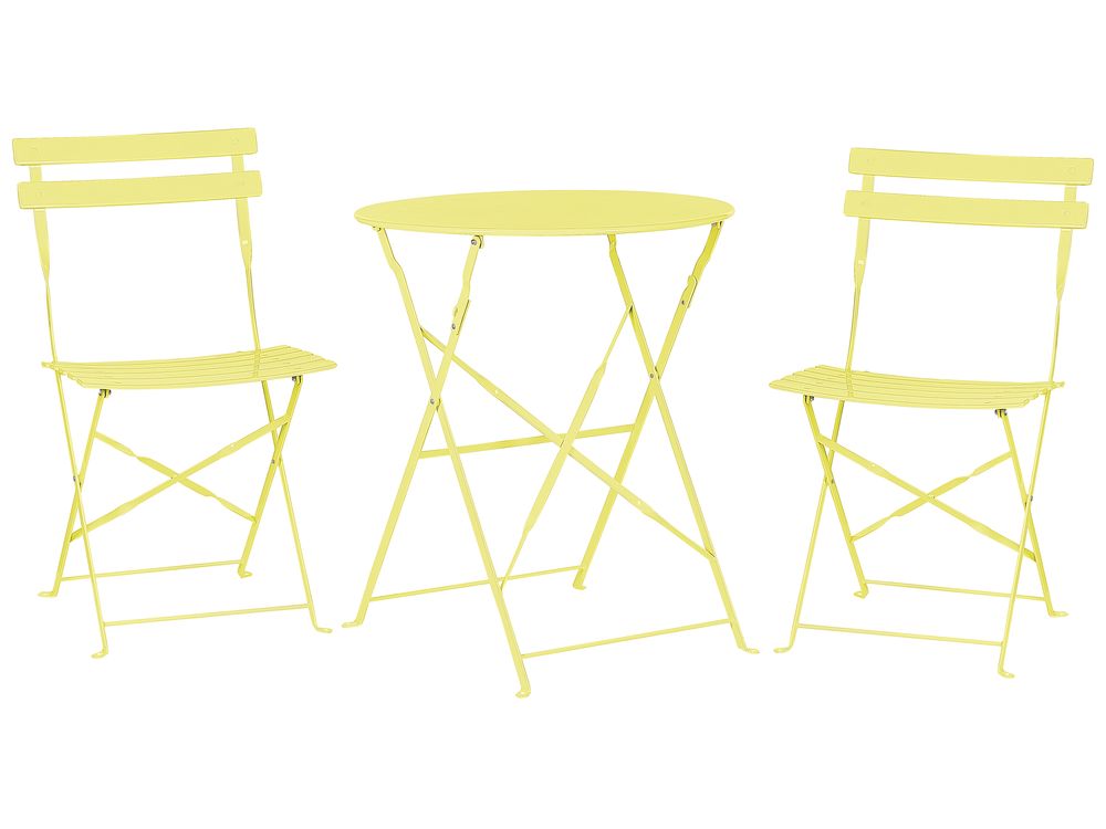 Lime green shop bistro set