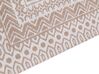 Teppich Jute beige / weiß 200 x 300 cm geometrisches Muster Kurzflor BAGLAR_853543