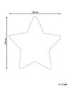 Barneteppe stjerneformet 120 x 120 cm hvit SIRIUS_831561