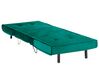 Sofá-cama de 1 lugar em veludo verde escuro VESTFOLD_808617