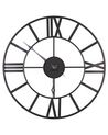 Reloj de pared de metal negro/dorado ø 80 cm VALSOT_822170